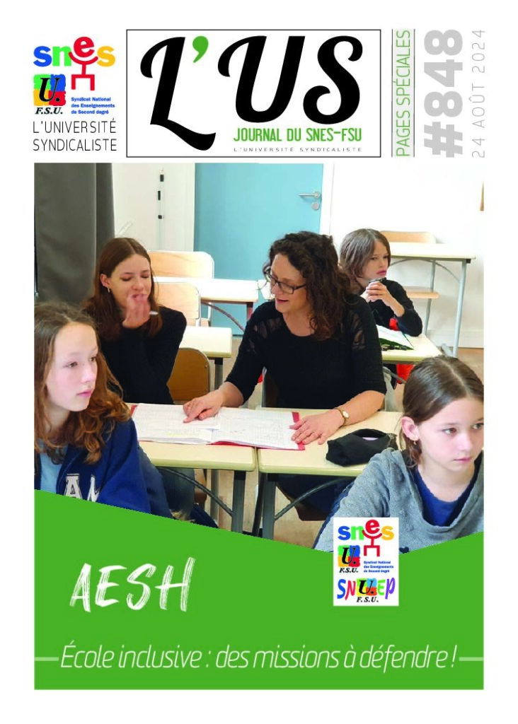 AESH – Supplément de l’US n°848