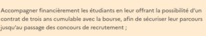 Capture d'écran du site Devenir Enseignant AED prépro