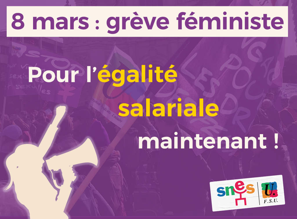 Pour l'égalité salariale, maintenant !