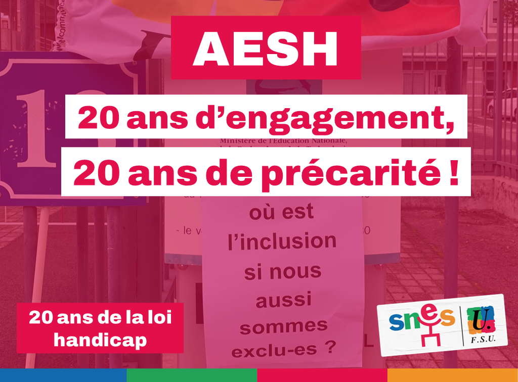 20 ans de la loi de 2005 AESH