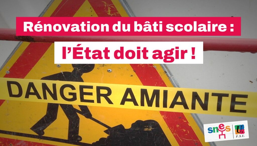 Amiante : l'État doit agir !